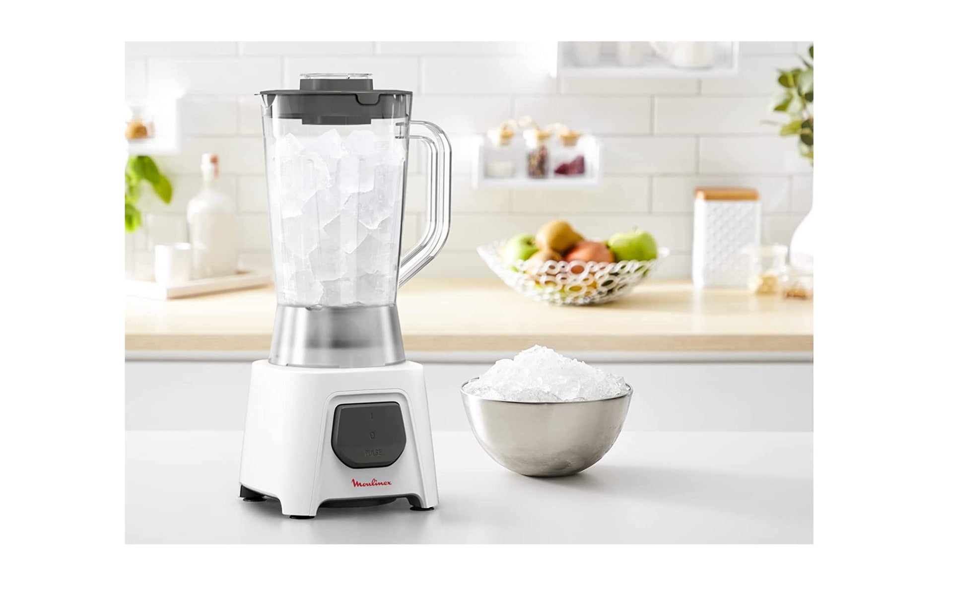 Moulinex Blendeo+ Blender 450 W – 1.5 L Jar, Ice-Crush Technology, Plus Grinder & Chopper Accessories Moulinex Blendeo+ Blender 450 W – 1.5 L Jar, Ice-Crush Technology, Plus Grinder & Chopper Accessories